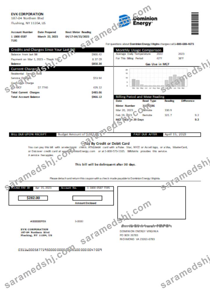 Dominion Energy utility business bill SCR